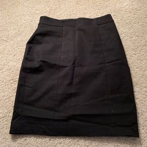 H&M black midi shirt in black size 6